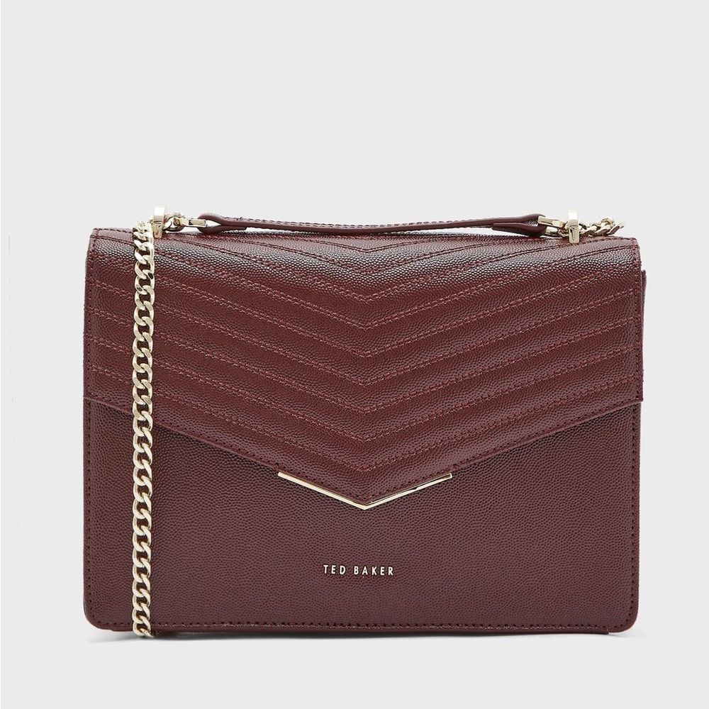 NWT Ted Baker Purple Quilted Shoulder Bag